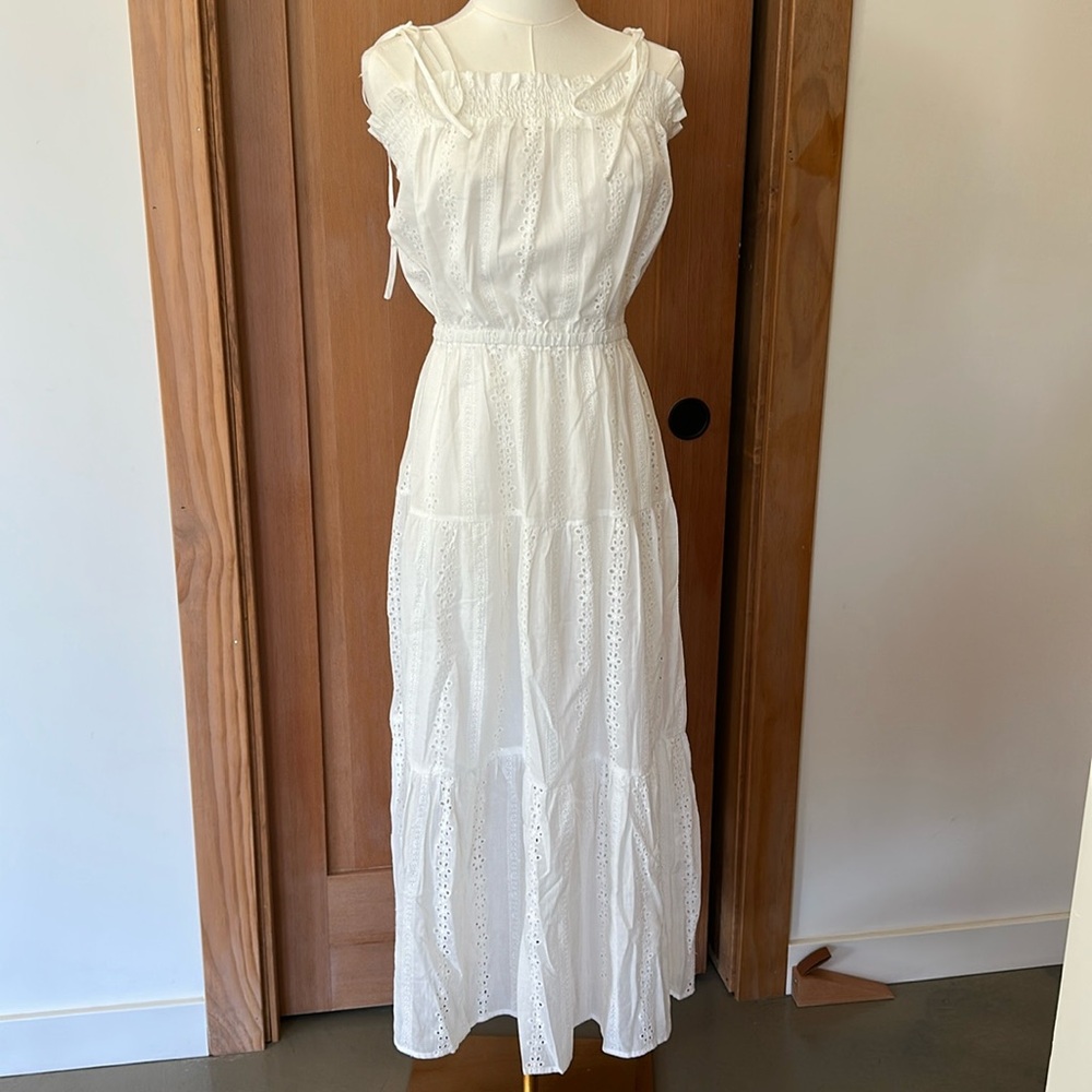 Elegant White Summer Dress